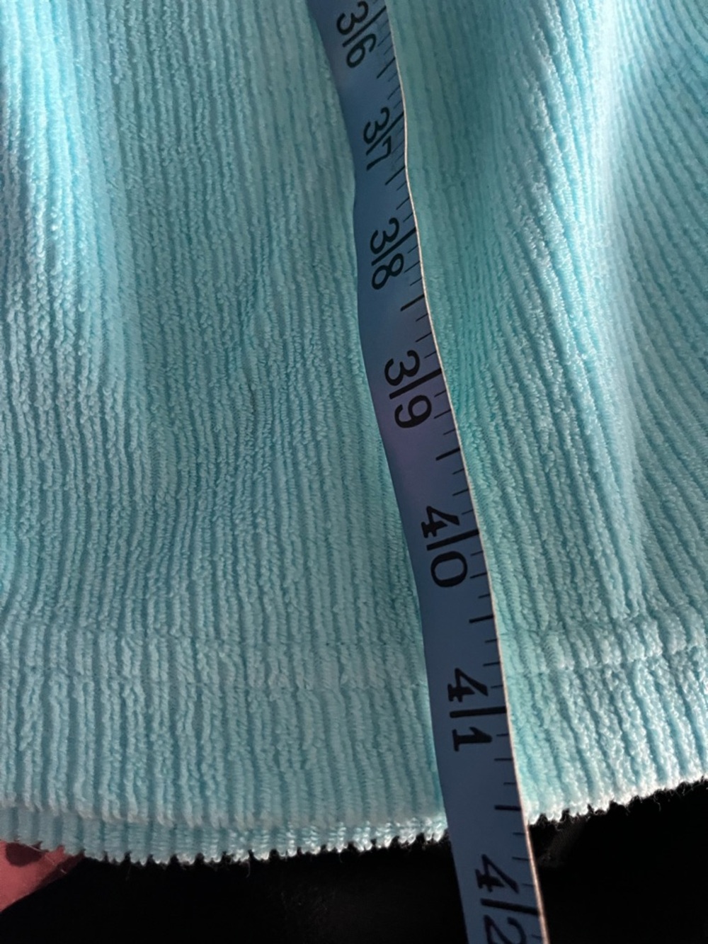 Stan Herman Light Blue Color Block Zip-Front House Dress with Yellow Stripe - Picture 10 of 11